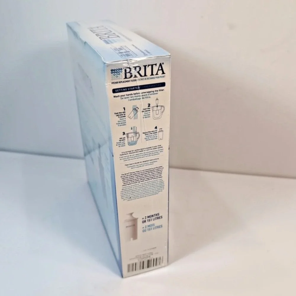 Genuine Brita Water Pitcher Standard Replacement Filters 8‎ Pack Box NEW SEALED